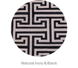 T Model – Maze-Inspired Cowhide Patch Rug by Homelosophy