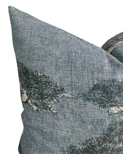 Torrey Pines Pillow Cover in Mineral Blue, Thibaut Pillows