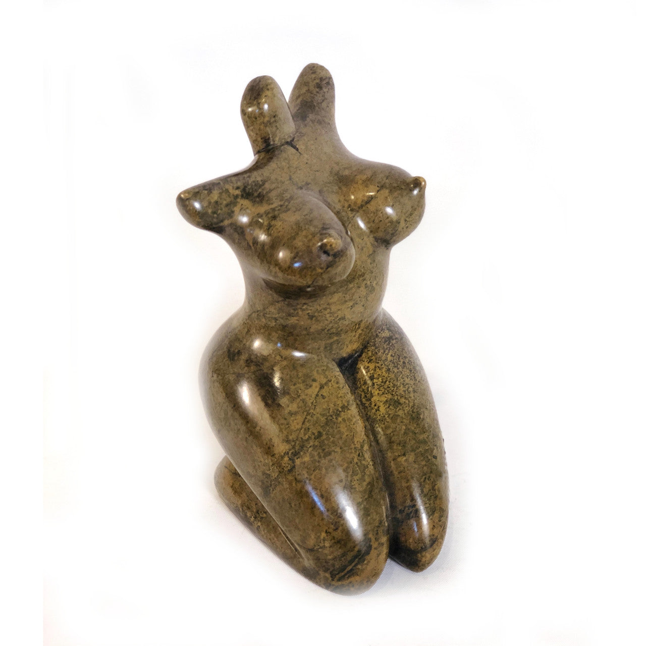 Kneeling Stone Goddess Figure by Mbare Ltd - product image 2 for Resin Society