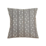 Tribal Cloth Lunar Dots Grey Pillow Cover by Mbare Ltd - main product image for Resin Society
