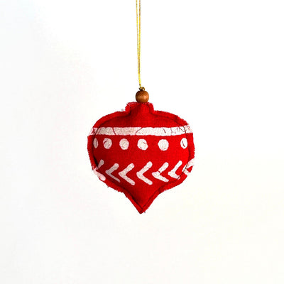 Red Finial Shaped Ornaments - Set of 4 by Mbare Ltd - product image 4 for Resin Society