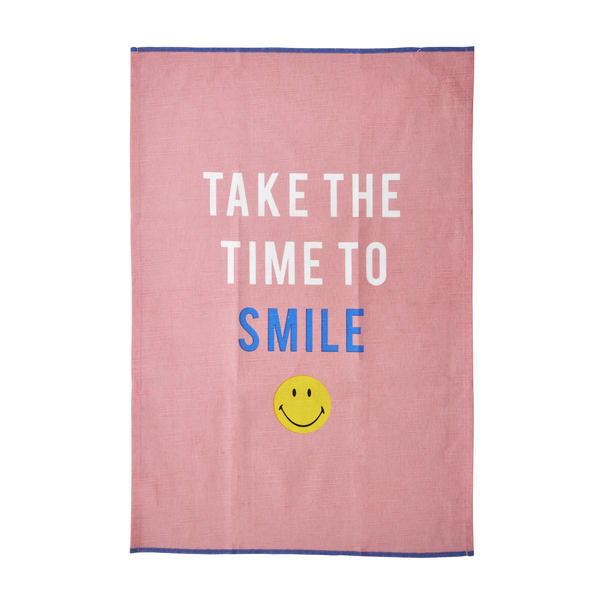 Cotton Tea Towel - Pink - Smiley® by Rice By Rice - main product image for Resin Society