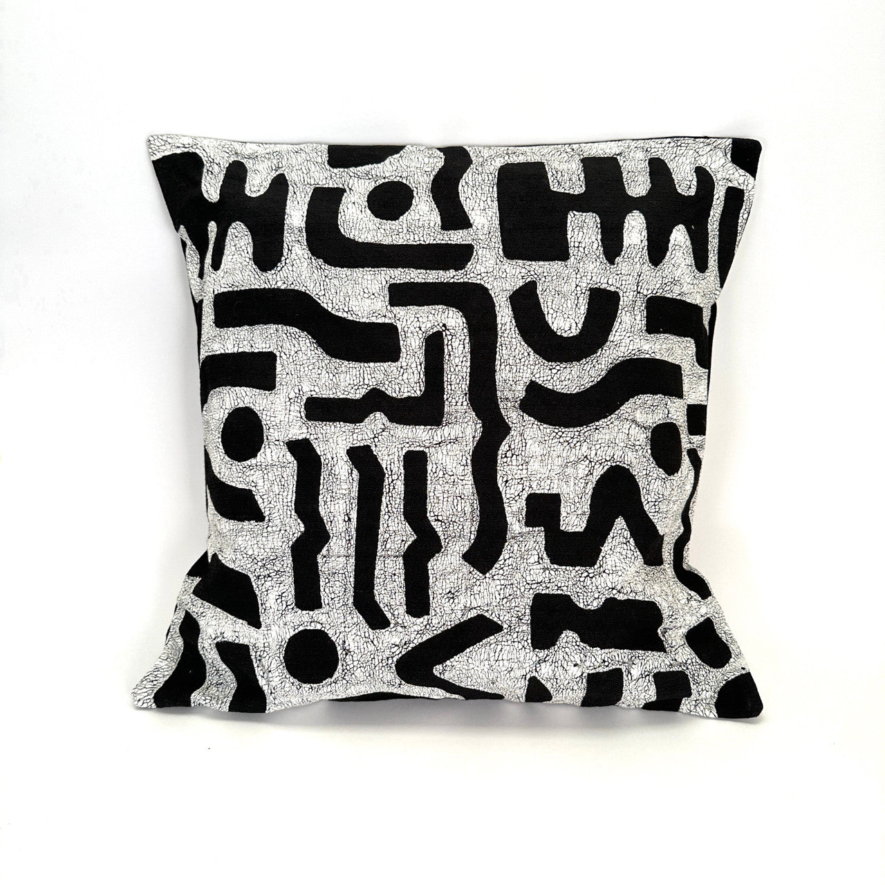 Black + White Bogo Marks Pillow Cover by Mbare Ltd - main product image for Resin Society