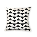Sadza Triangles Pillow Cover - White by Mbare Ltd - main product image for Resin Society