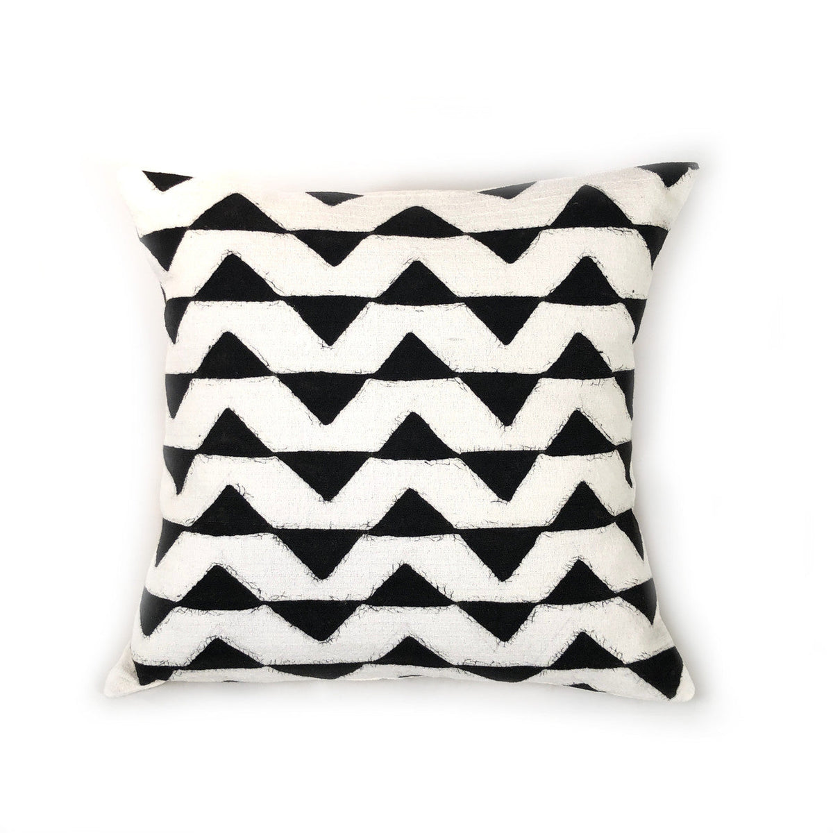 Sadza Triangles Pillow Cover - White by Mbare Ltd - main product image for Resin Society