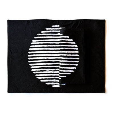Mwedzi Black Placemats - Set of 2 by Mbare Ltd - product image 3 for Resin Society