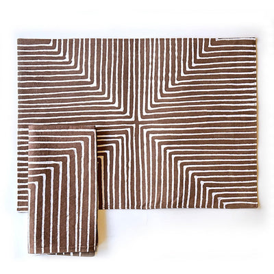Brown Mitsetse Napkins - Set of 2 by Mbare Ltd - product image 4 for Resin Society