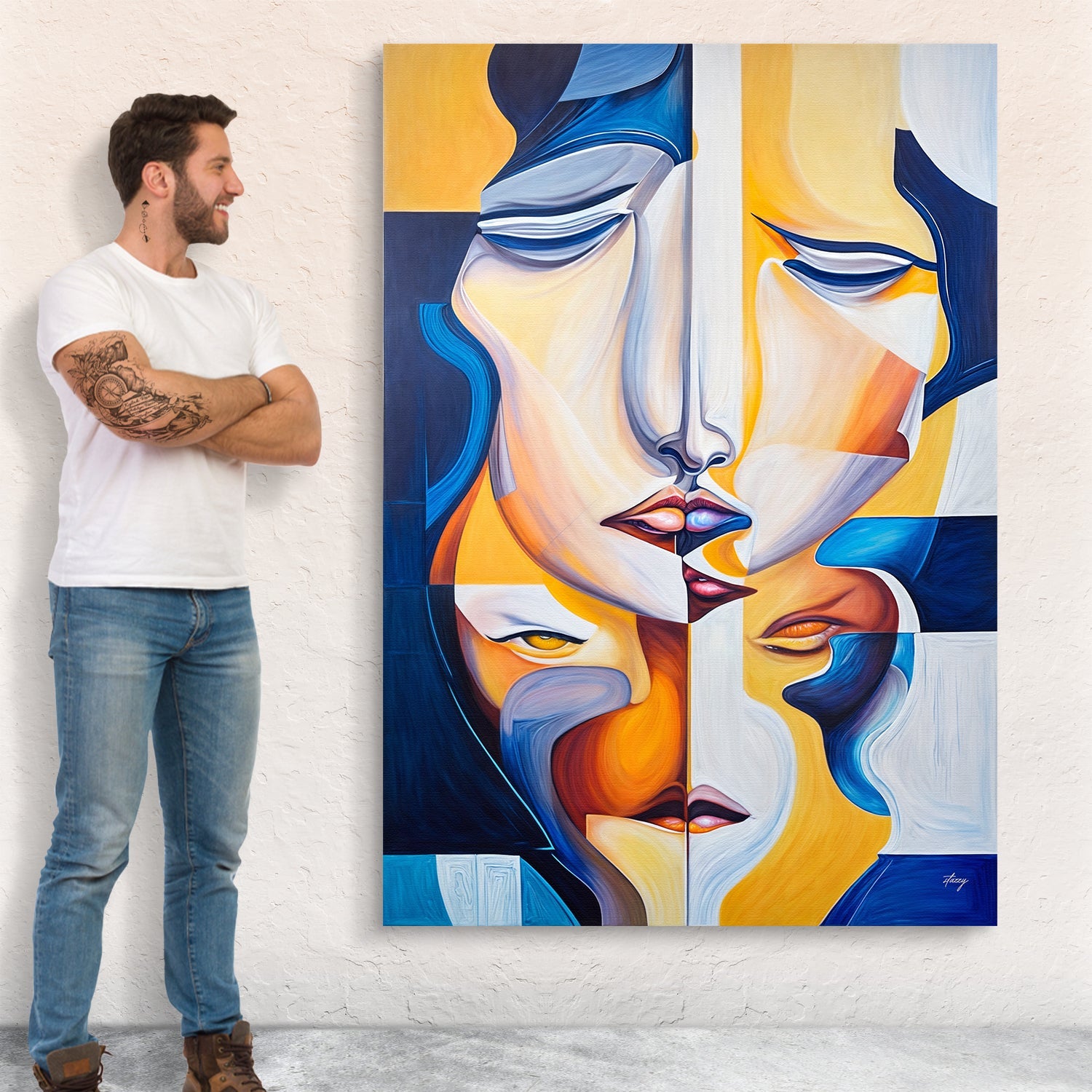 Canvas Print: "Talk" by Tailored Canvases - product image 4 for Resin Society