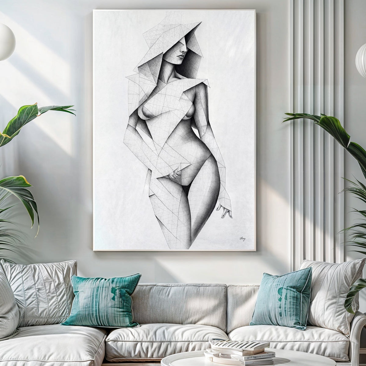 Canvas Print: "Tangible Point" by Tailored Canvases - main product image for Resin Society