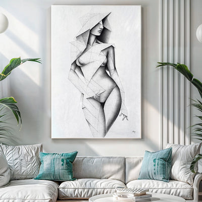 Canvas Print: "Tangible Point" by Tailored Canvases - main product image for Resin Society