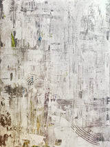 Taupe Gray Abstract Artist Enhanced Canvas Print by John Beard Collection - main product image for Resin Society