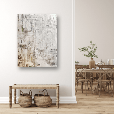Taupe Gray Abstract Artist Enhanced Canvas Print by John Beard Collection - product image 2 for Resin Society