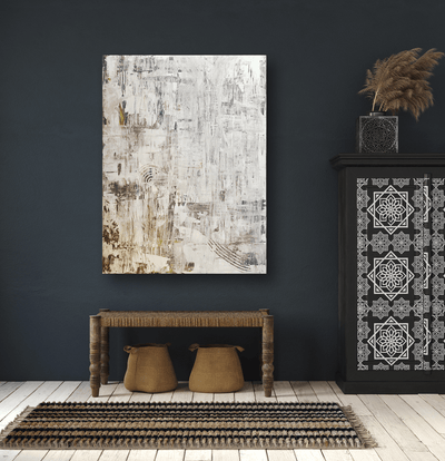Taupe Gray Abstract Artist Enhanced Canvas Print by John Beard Collection - product image 3 for Resin Society