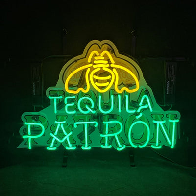 Tequila Patron with Acrylic Logo Neon Signs