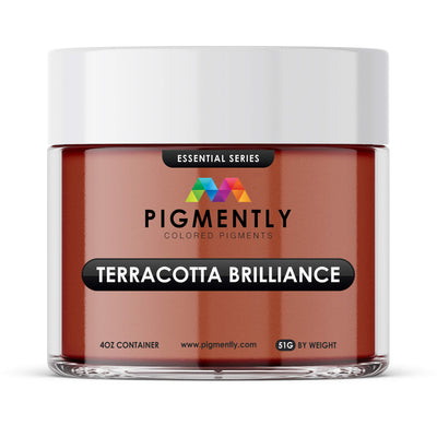 Terracotta Brilliance epoxy mica powder pigment for resin crafts