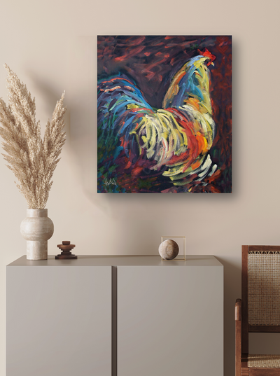 Terry's Chicken Artist Enhanced Canvas Print by John Beard Collection - product image 4 for Resin Society