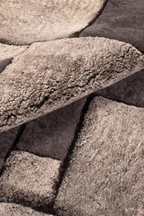 Tetris Hi & Low – Dimensional Custom Shearling Rug by Homelosophy