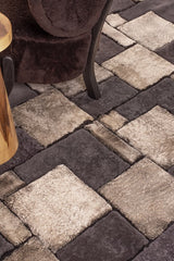 Tetris Hi & Low – Dimensional Custom Shearling Rug by Homelosophy