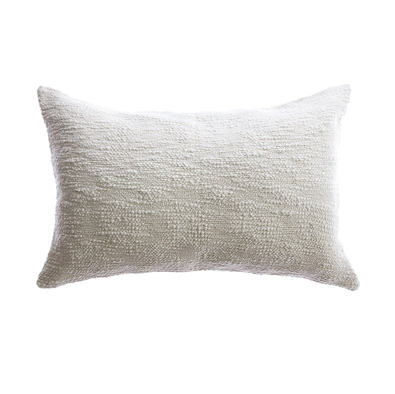 Textured Woven Cotton Lumbar Pillow by Homelosophy
