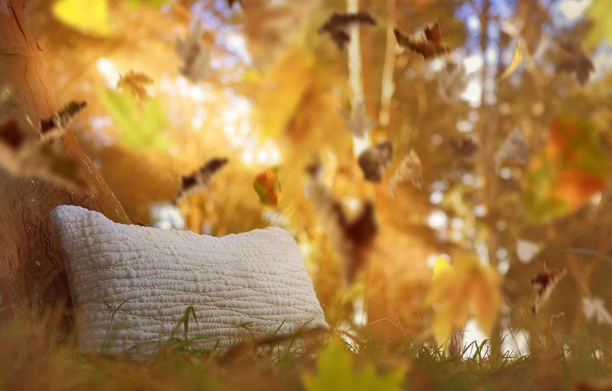 Natural Textured Wool Pillow by Homelosophy