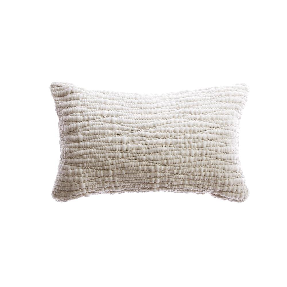 Natural Textured Wool Pillow by Homelosophy
