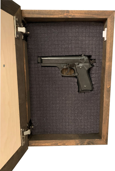 Three Layered Cross Decorative Wall-Mounted Secure Gun Cabinet by Bellewood Designs - product image 12 for Resin Society