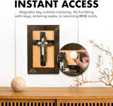 Three Layered Cross Decorative Wall-Mounted Secure Gun Cabinet by Bellewood Designs - product image 3 for Resin Society