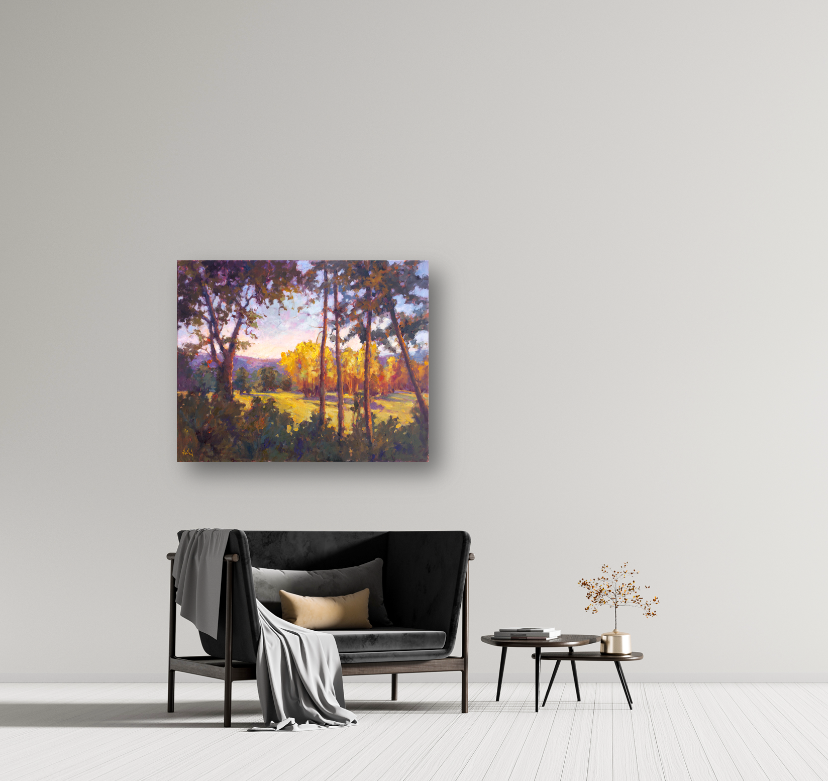 Through the Trees Artist Enhanced Canvas Print by John Beard Collection - product image 4 for Resin Society