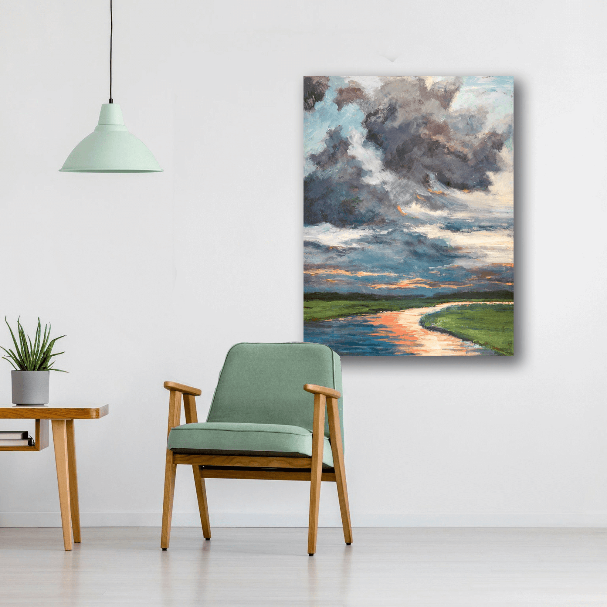Thundersky Artist Enhanced Canvas Print by John Beard Collection - product image 3 for Resin Society