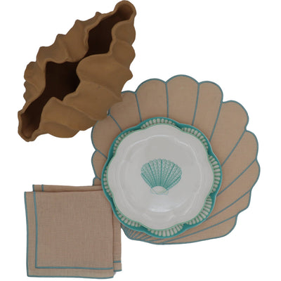 Tidal Shell Placemat - Set of 4 by Ro'Table - product image 4 for Resin Society