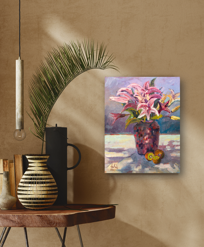 Tiger Lillies Artist Enhanced Canvas Print by John Beard Collection - product image 4 for Resin Society