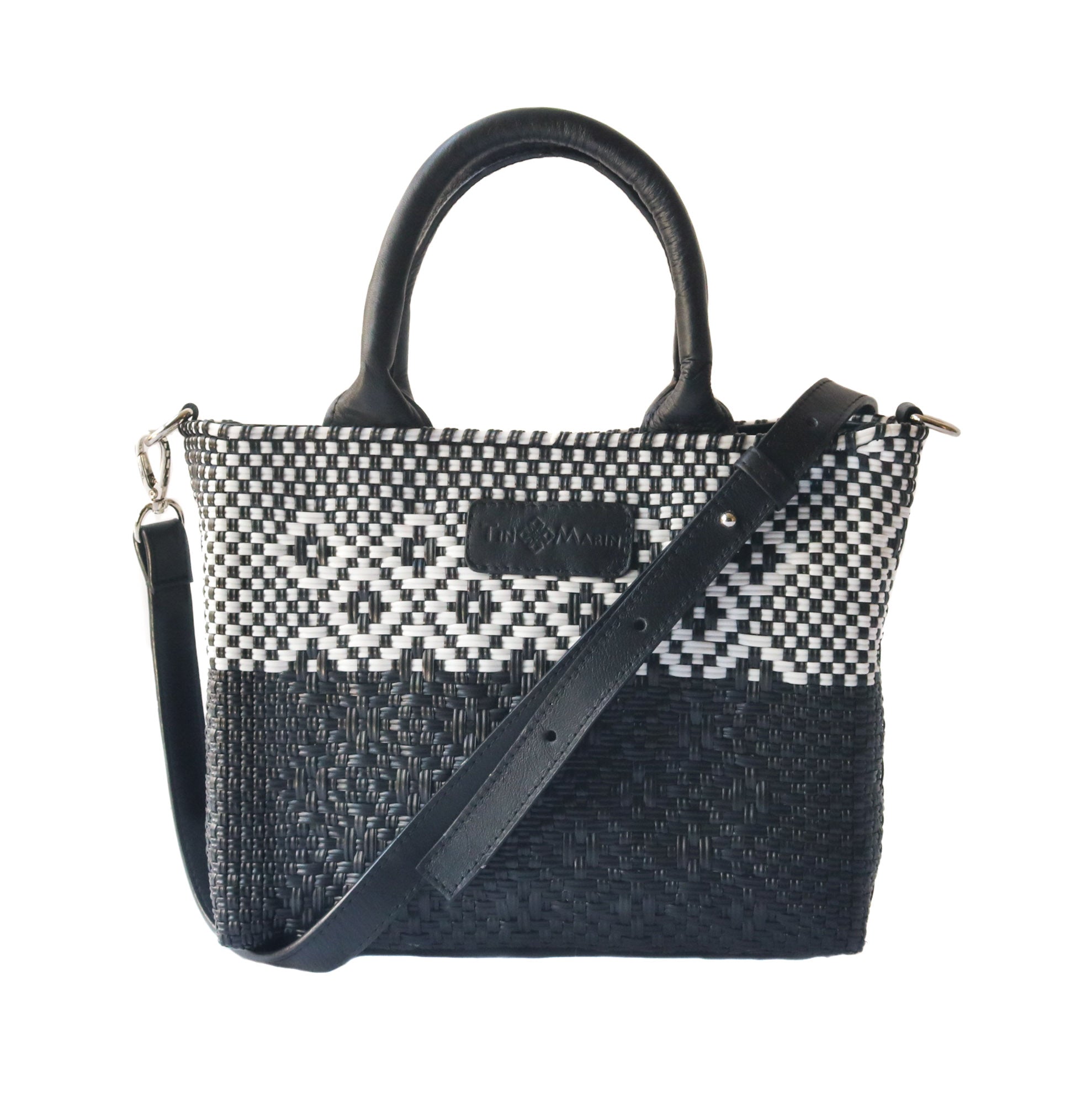 Tin Marin Black Small Woven Crossbody by Tin Marin Brand - main product image for Resin Society