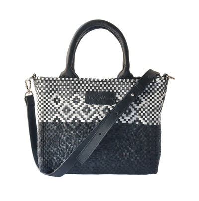 Tin Marin Black Small Woven Crossbody by Tin Marin Brand - main product image for Resin Society