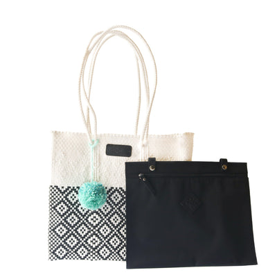 Tin Marin White Woven Tote by Tin Marin Brand - product image 2 for Resin Society