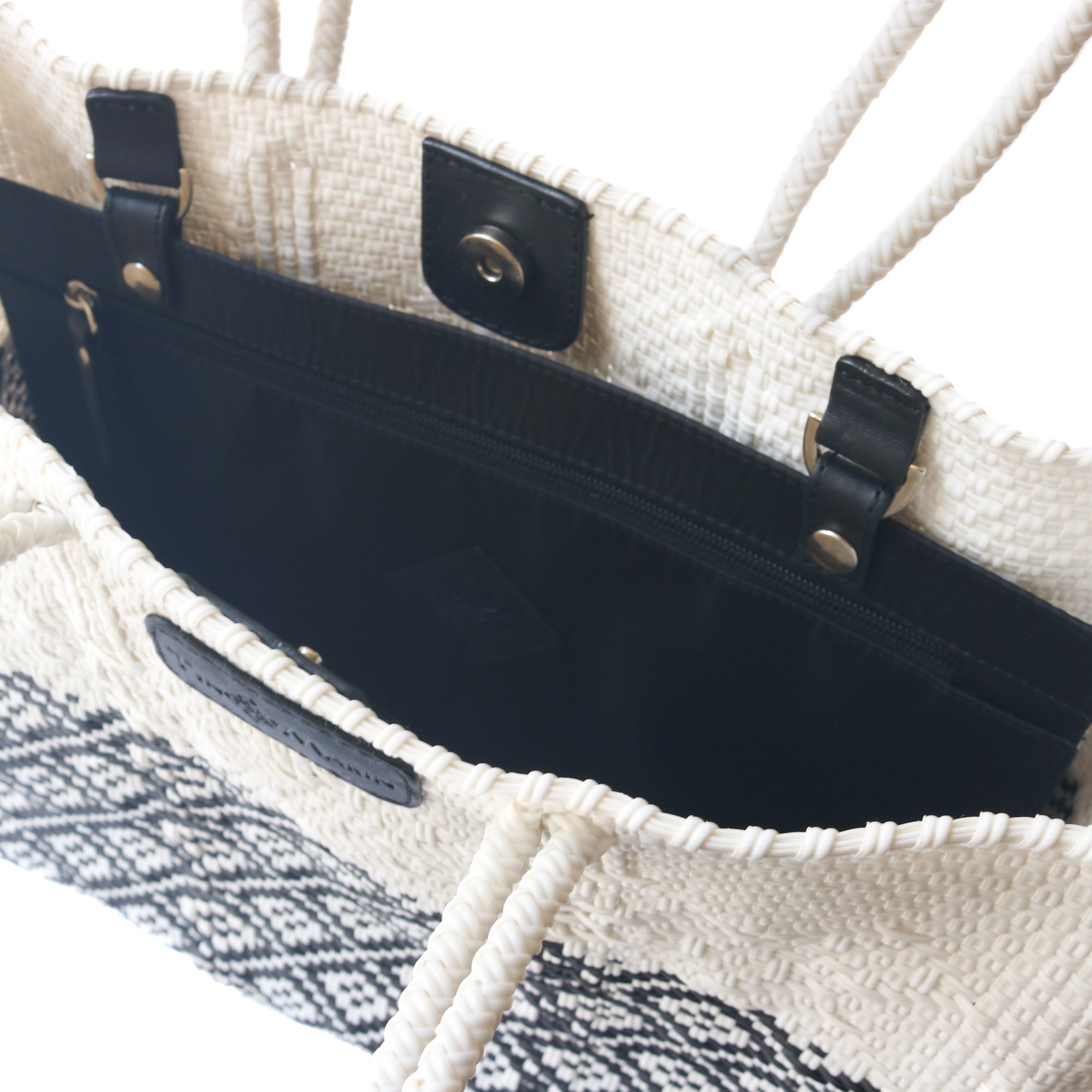 Tin Marin White Woven Tote by Tin Marin Brand - product image 4 for Resin Society