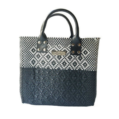 Tin Marin Black Large Woven Crossbody Bag - Black Leather by Tin Marin Brand - product image 4 for Resin Society