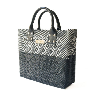 Tin Marin Black Large Woven Crossbody Bag - Black Leather by Tin Marin Brand - product image 2 for Resin Society