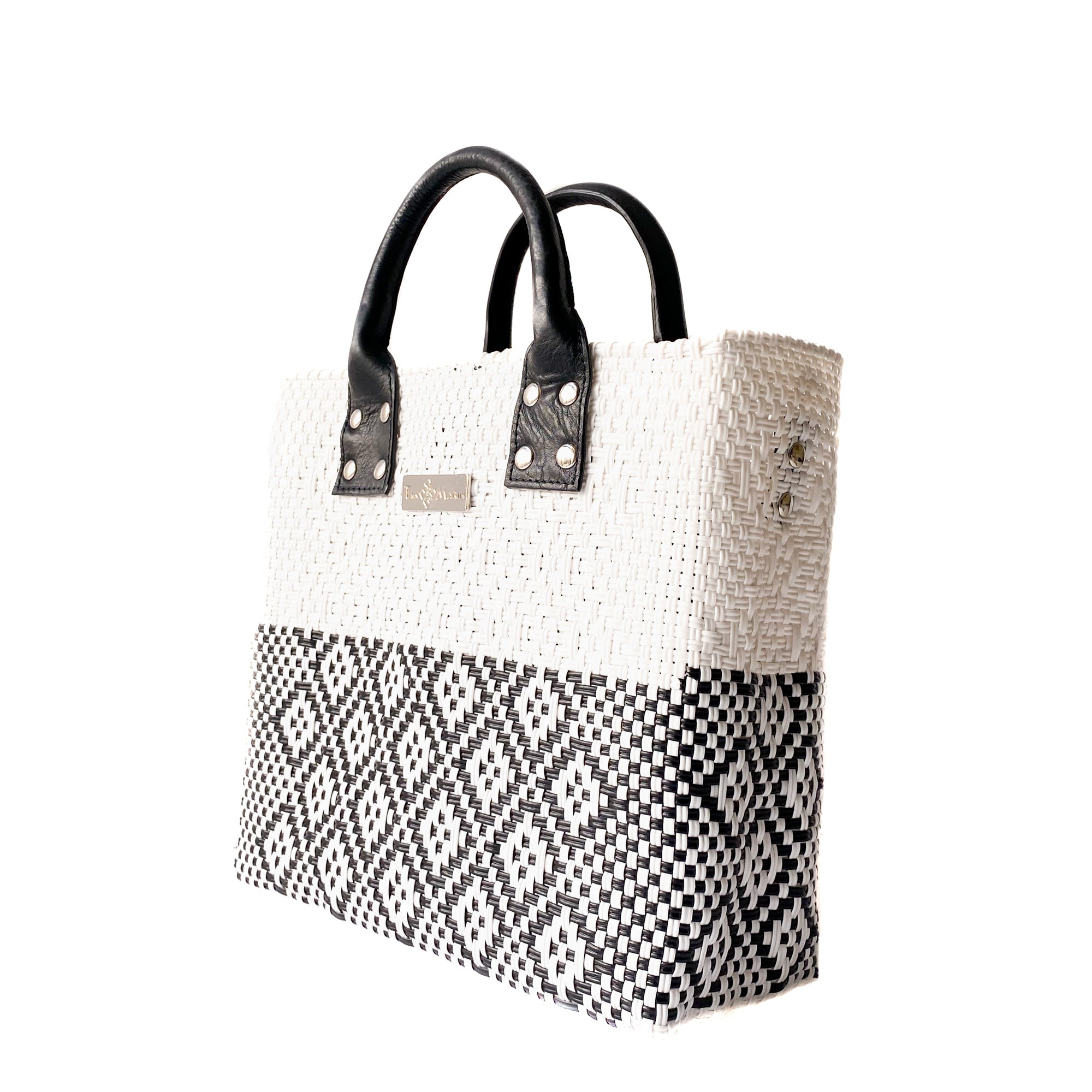 Tin Marin White Large Woven Crossbody Bag - Leather by Tin Marin Brand - product image 10 for Resin Society