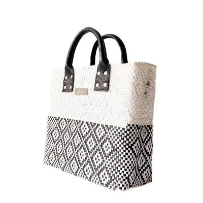 Tin Marin White Large Woven Crossbody Bag - Leather by Tin Marin Brand - product image 10 for Resin Society