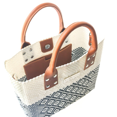 Tin Marin White Large Woven Crossbody Bag - Leather by Tin Marin Brand - product image 4 for Resin Society