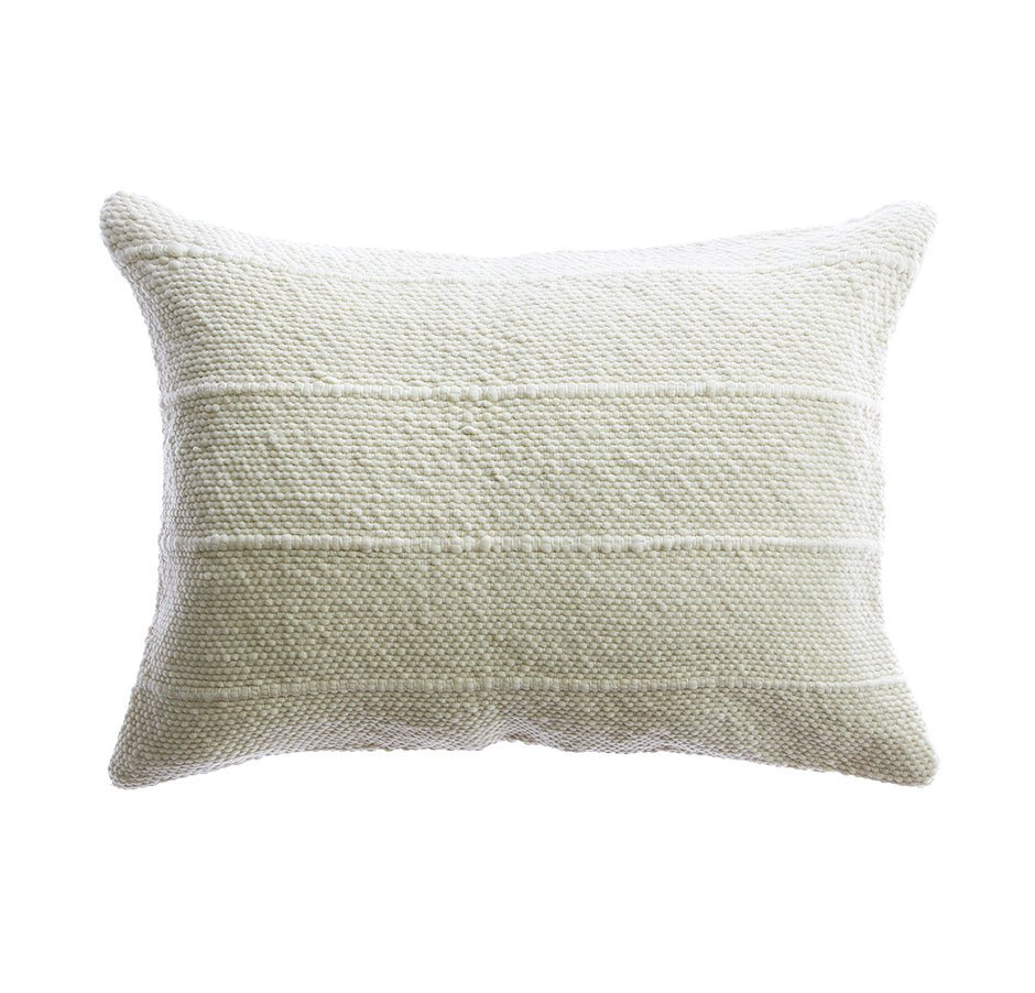 Tinny Stripes Wool Lumbar Pillow by Homelosophy