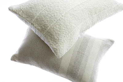 Tinny Stripes Wool Lumbar Pillow by Homelosophy
