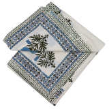 100% Organic Cotton - Toile de Blu Hortensia Tablecloth by Ro'Table - product image 3 for Resin Society
