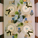 100% Organic Cotton - Toile de Blu Hortensia Tablecloth by Ro'Table - product image 6 for Resin Society