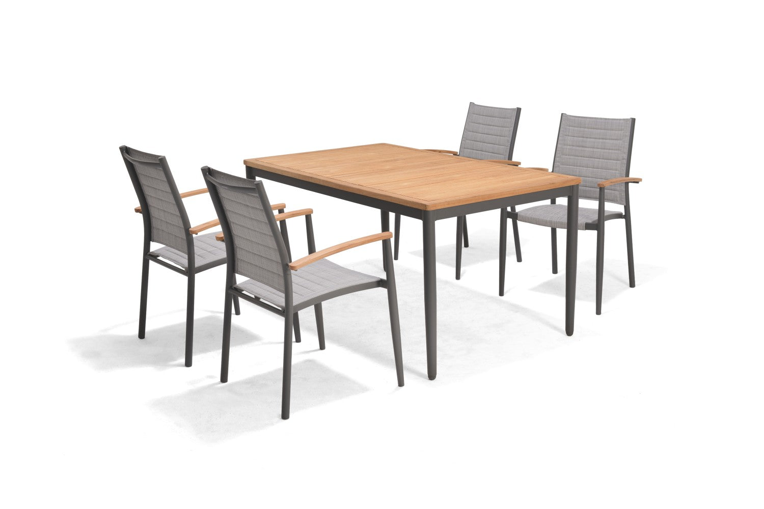 Topaz 4 Piece Small Rectangular Dining Set by LifestyleGarden US - product image 5 for Resin Society
