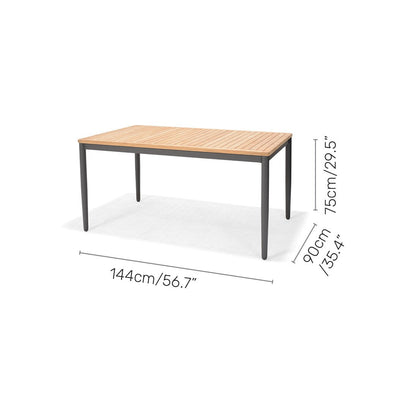 Topaz Rectangular Small Dining Table by LifestyleGarden US - product image 9 for Resin Society
