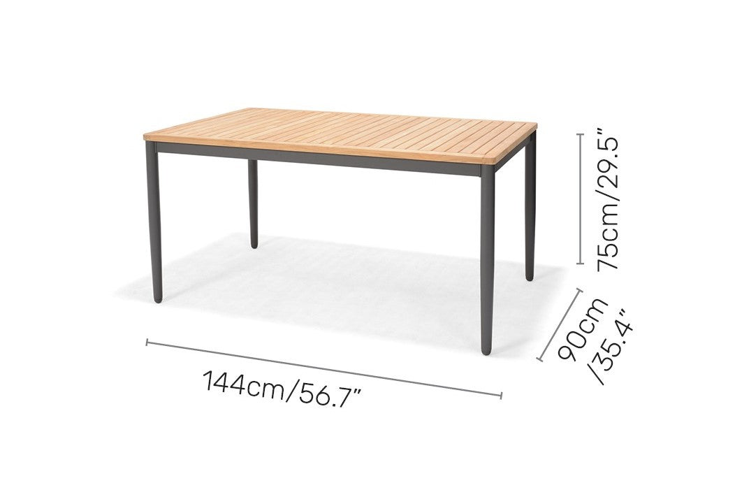 Topaz 4 Piece Small Rectangular Dining Set by LifestyleGarden US - product image 7 for Resin Society
