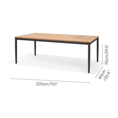 Topaz Rectangular Big Dining Table by LifestyleGarden US - product image 7 for Resin Society
