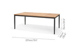 Topaz 9 Piece Teak Big Rectangular Dining Set by LifestyleGarden US - product image 10 for Resin Society