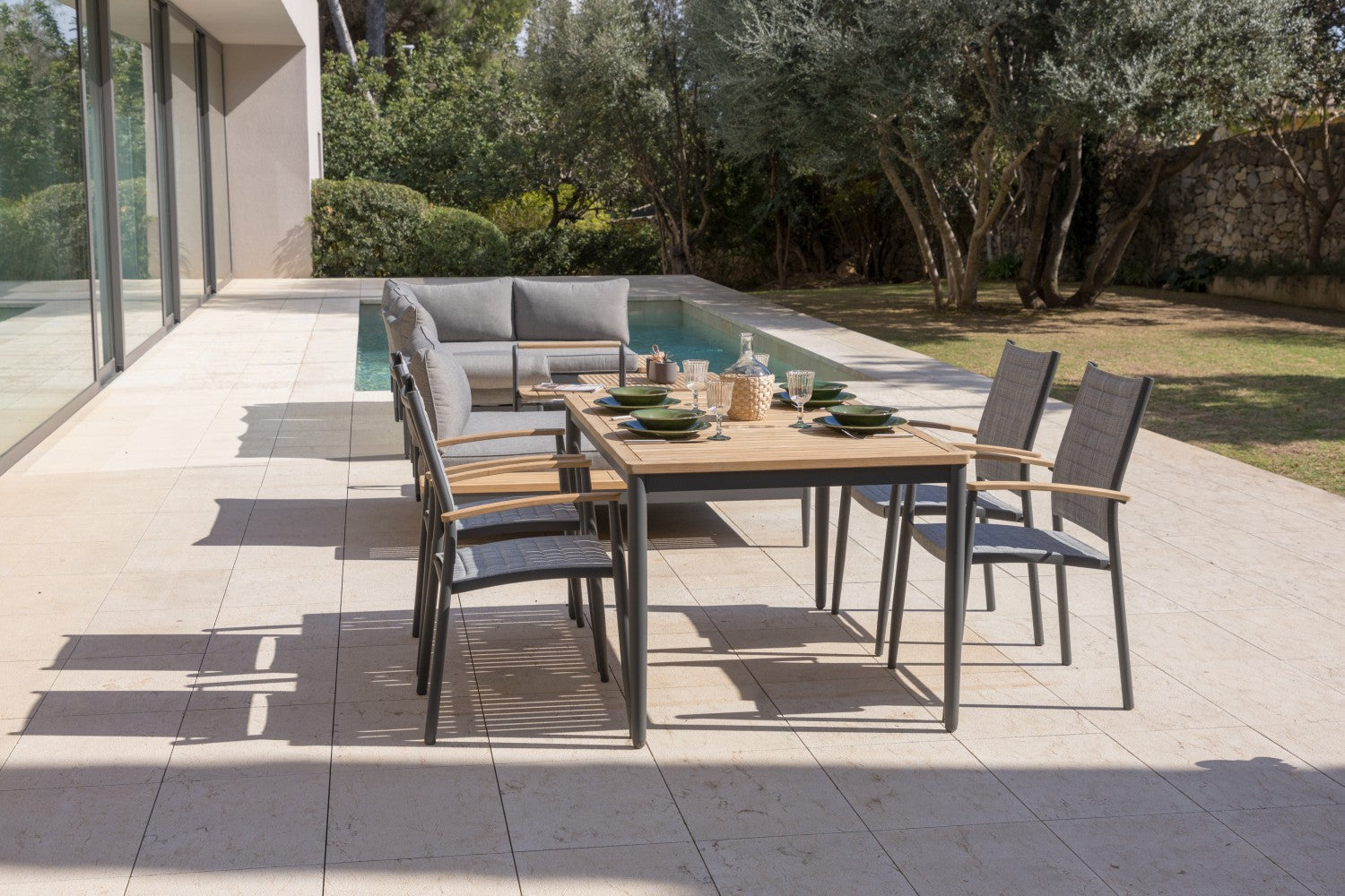 Topaz 4 Piece Small Rectangular Dining Set by LifestyleGarden US - product image 2 for Resin Society